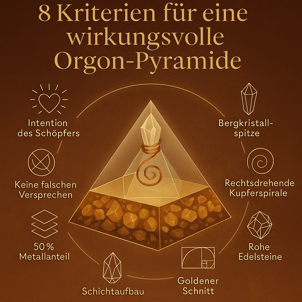 🔺 Was macht eine wirkungsvolle Orgon-Pyramide aus?