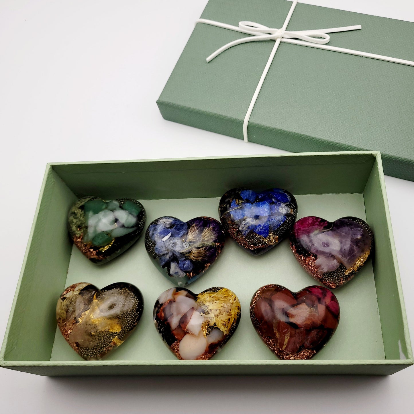 Orgonique Chakra-Herzen, 7er Set