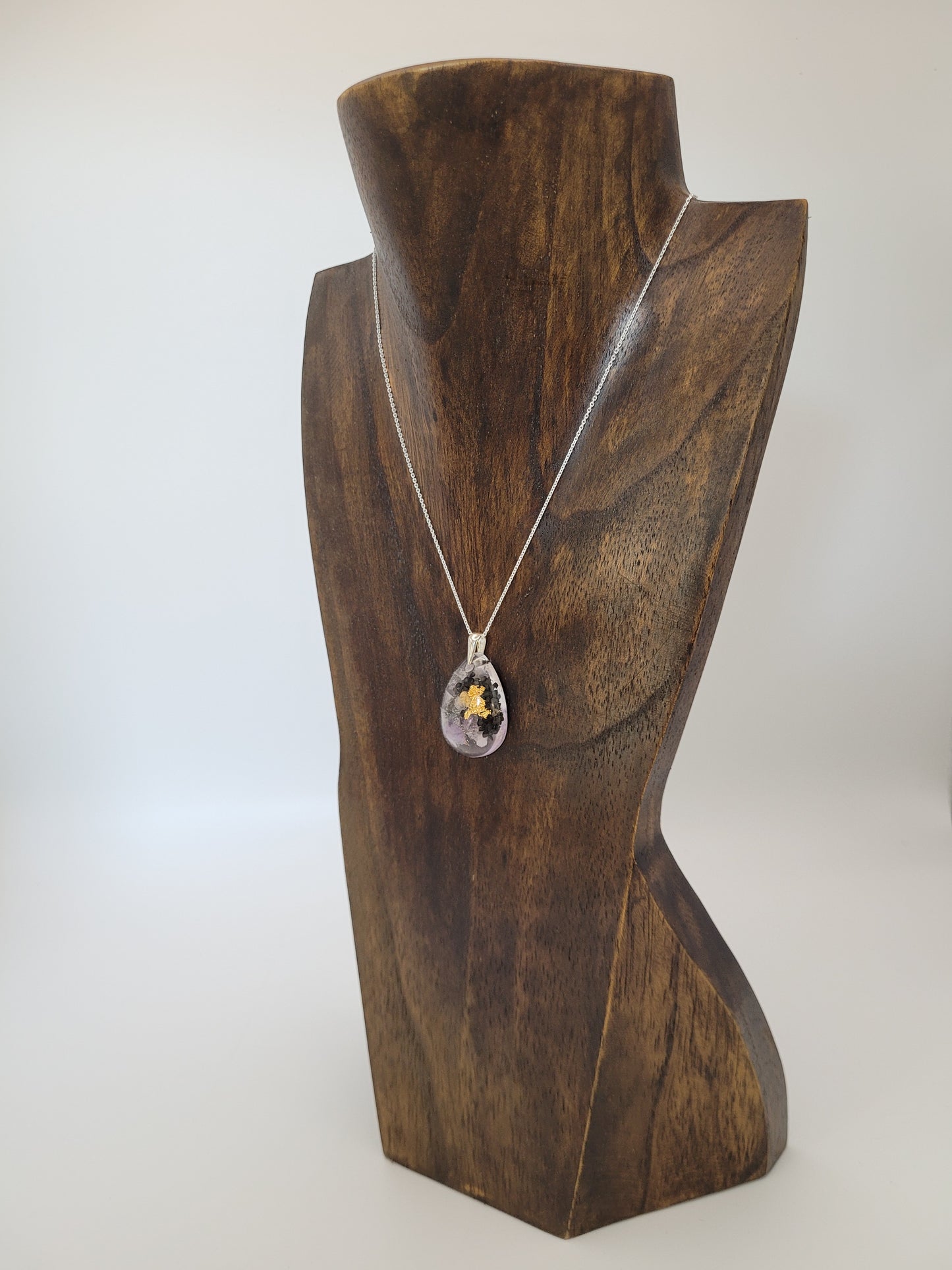 Orgonique Schutz-Amulett, Amethyst, "Heilung"