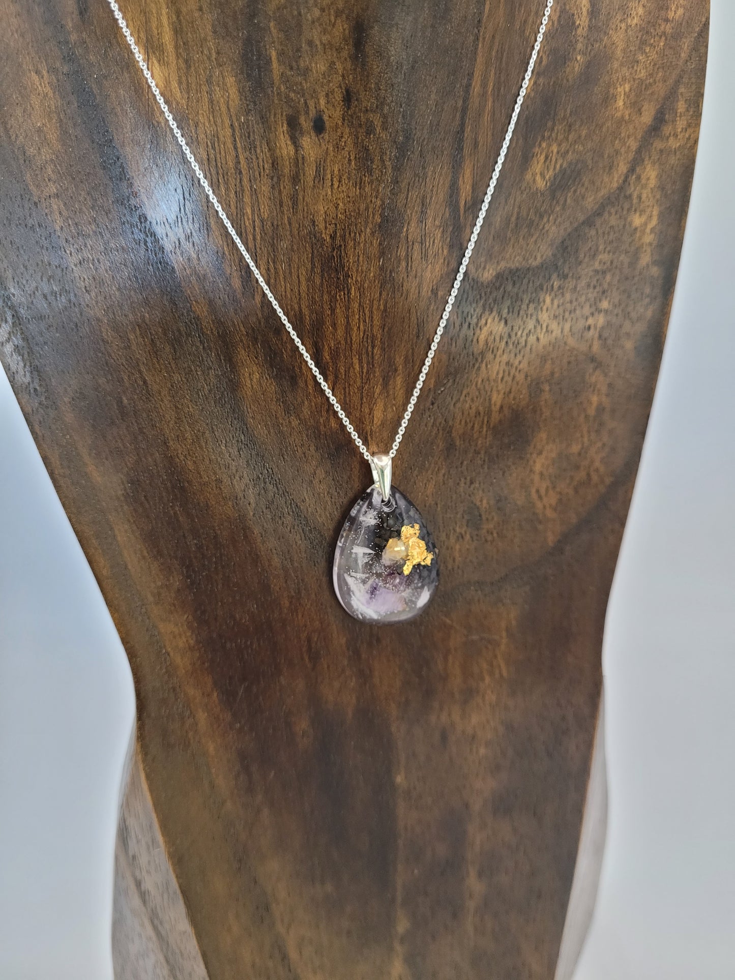 Orgonique Schutz-Amulett, Amethyst, "Heilung"