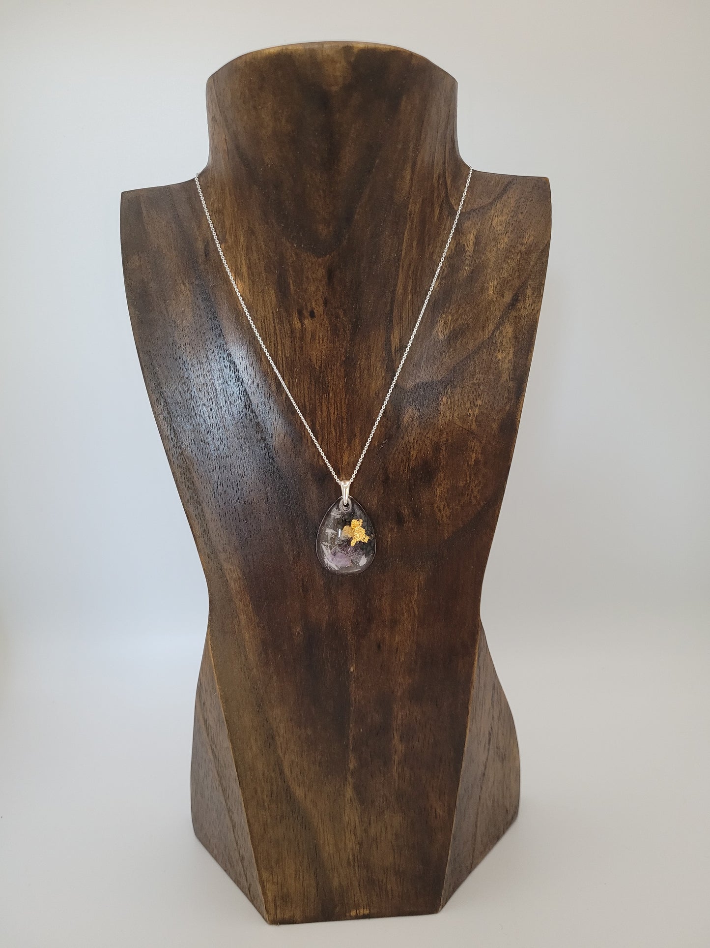 Orgonique Schutz-Amulett, Amethyst, "Heilung"