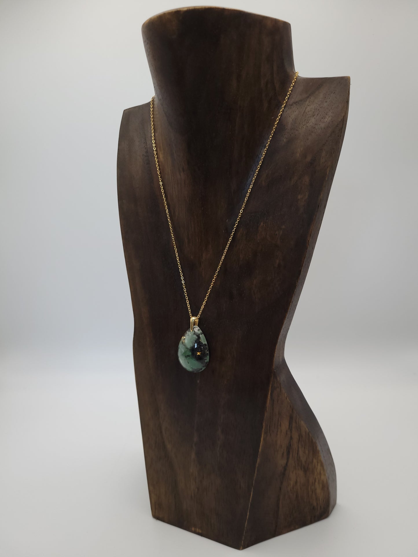 Orgonique Schutz-Amulett, Grüner Aventurin "Träume"