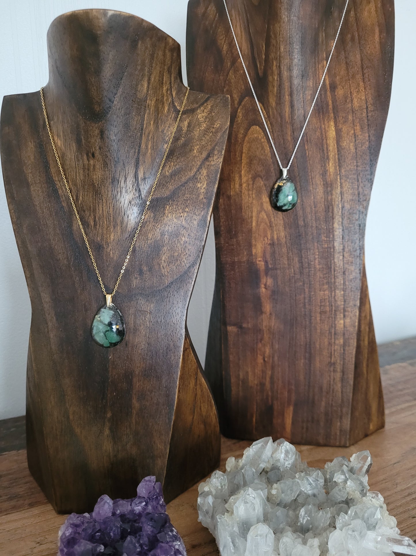 Orgonique Schutz-Amulett, Grüner Aventurin "Träume"