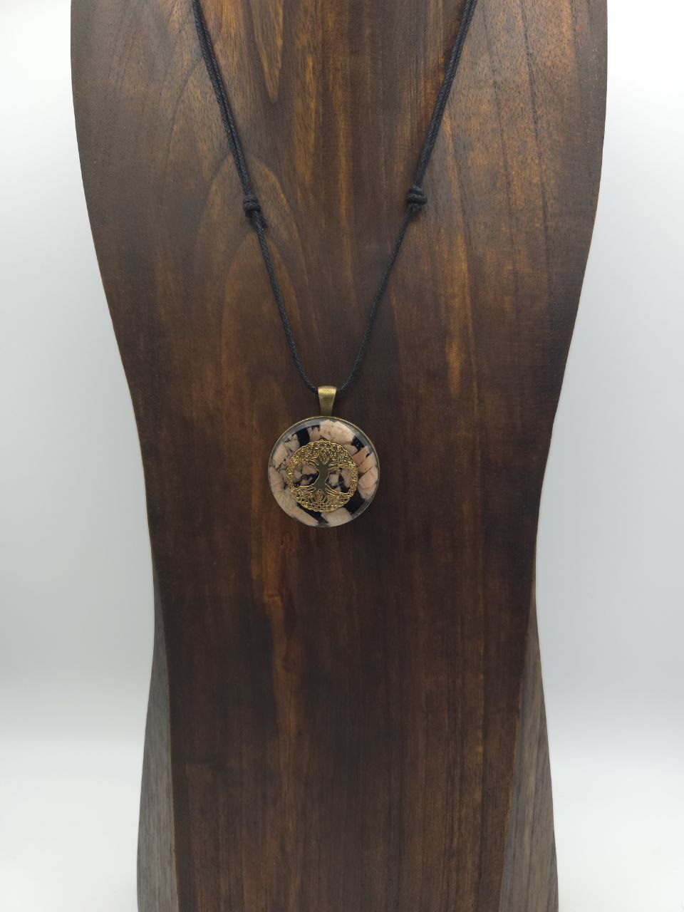 Orgonique Schutz-Amulett, Mondstein, Baum des Lebens