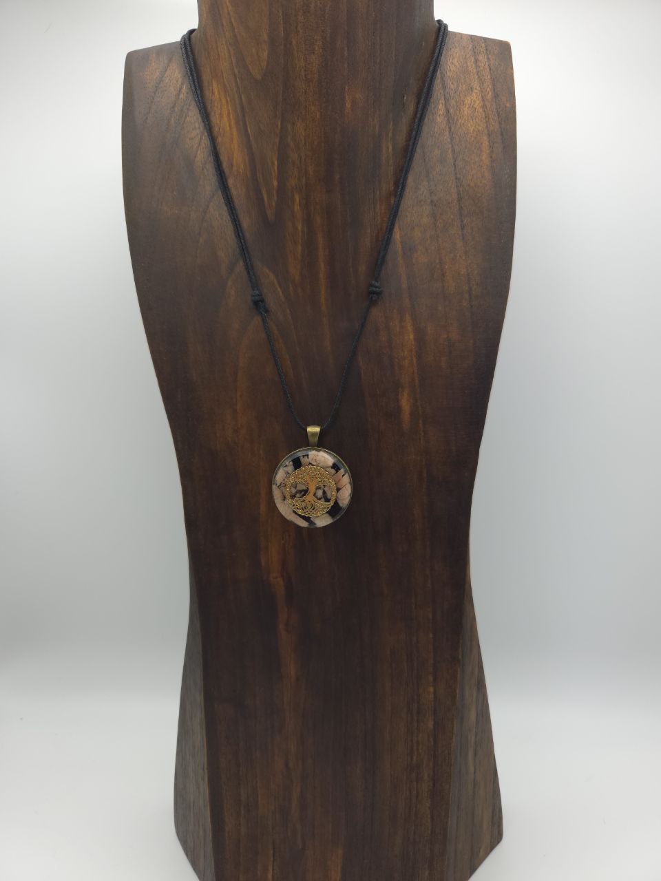 Orgonique Schutz-Amulett, Mondstein, Baum des Lebens