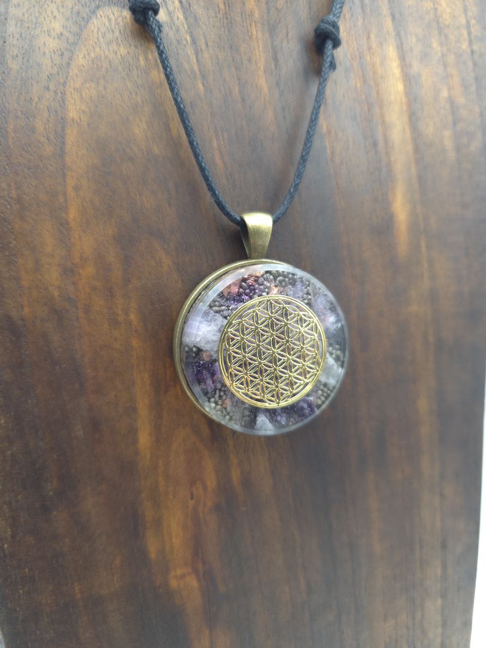 Orgonique Schutz-Amulett, "Heilung", Blume des Lebens