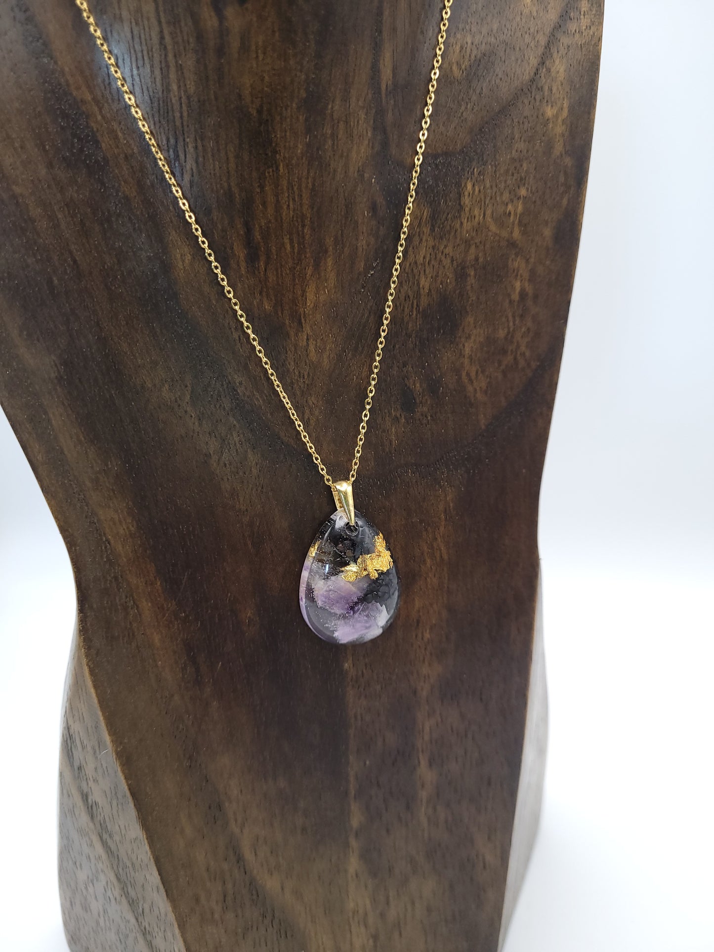Orgonique Schutz-Amulett, Amethyst, "Heilung"