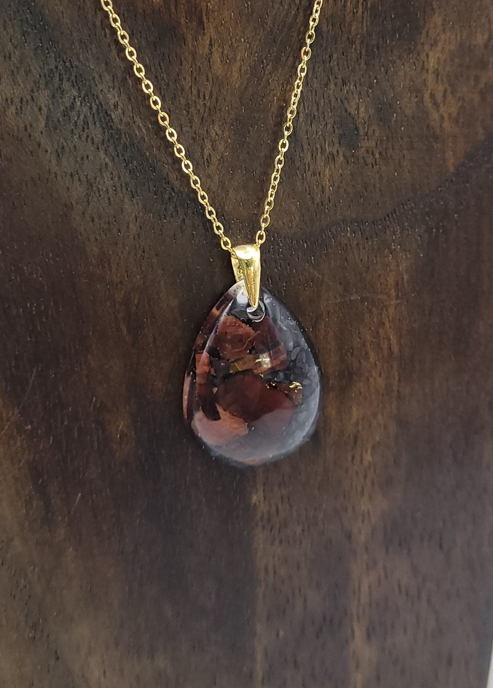 Orgonique Amulett, Tigerauge "Mut"