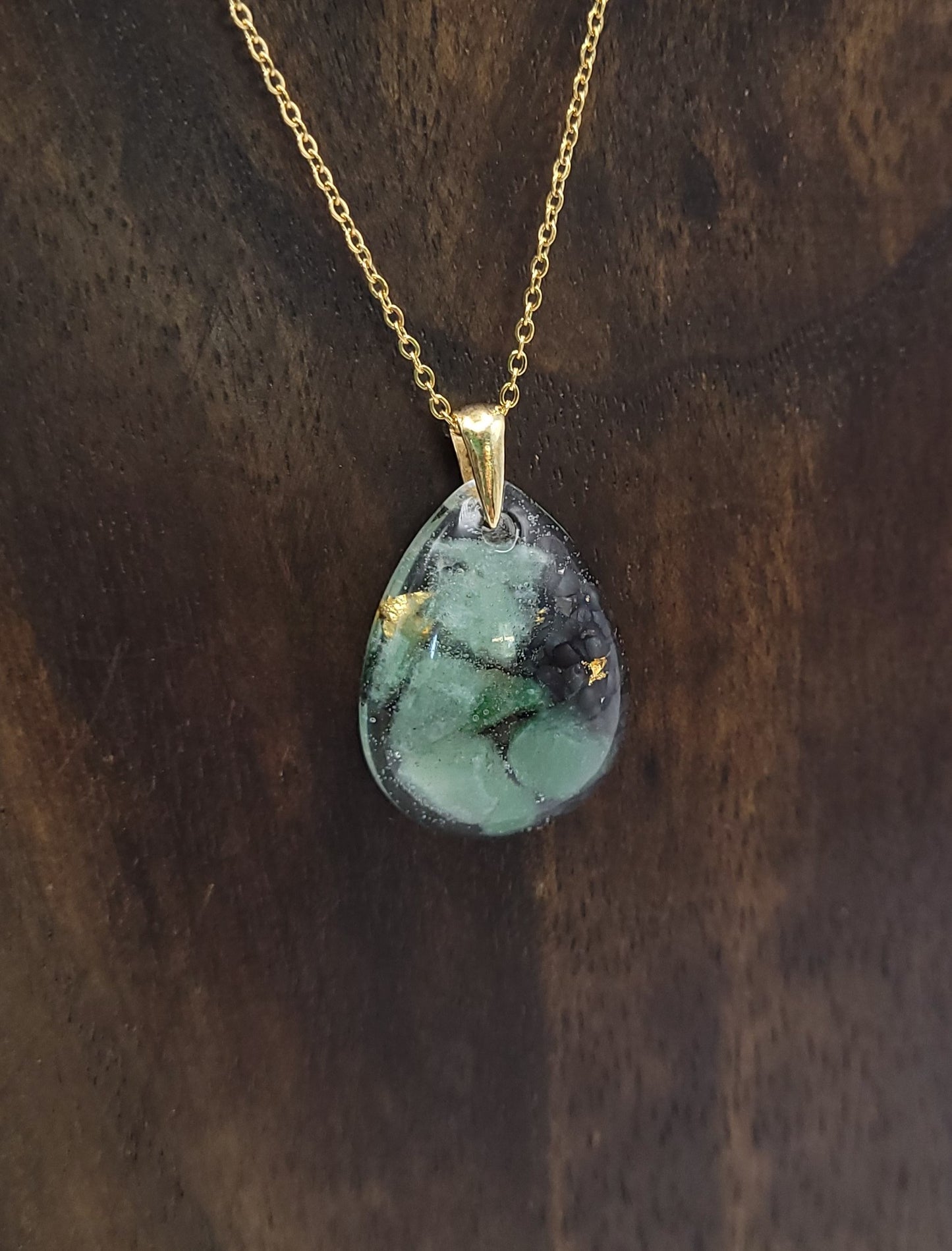 Orgonique Schutz-Amulett, Grüner Aventurin "Träume"