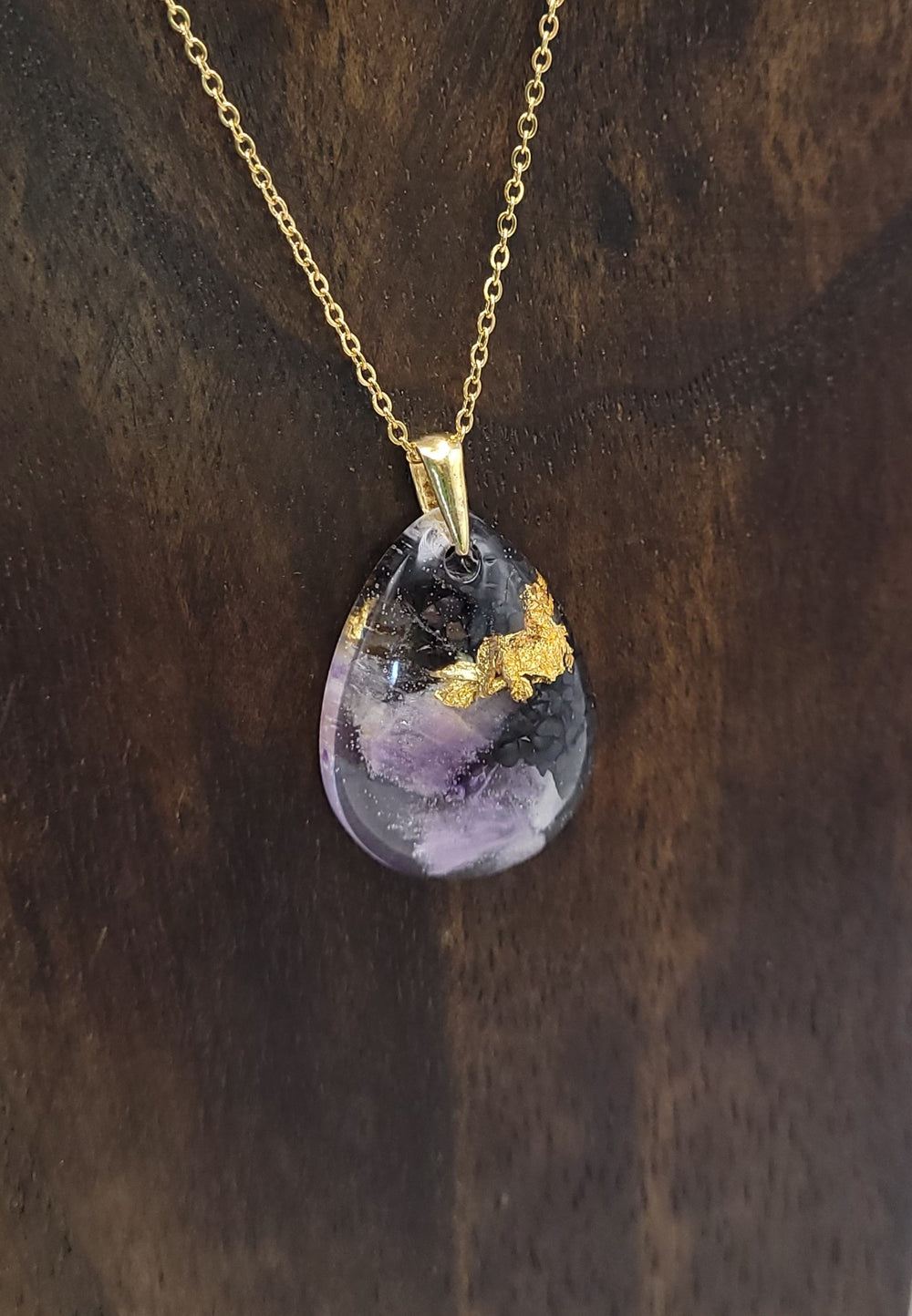 Orgonique Amulett, Amethyst, "Heilung"