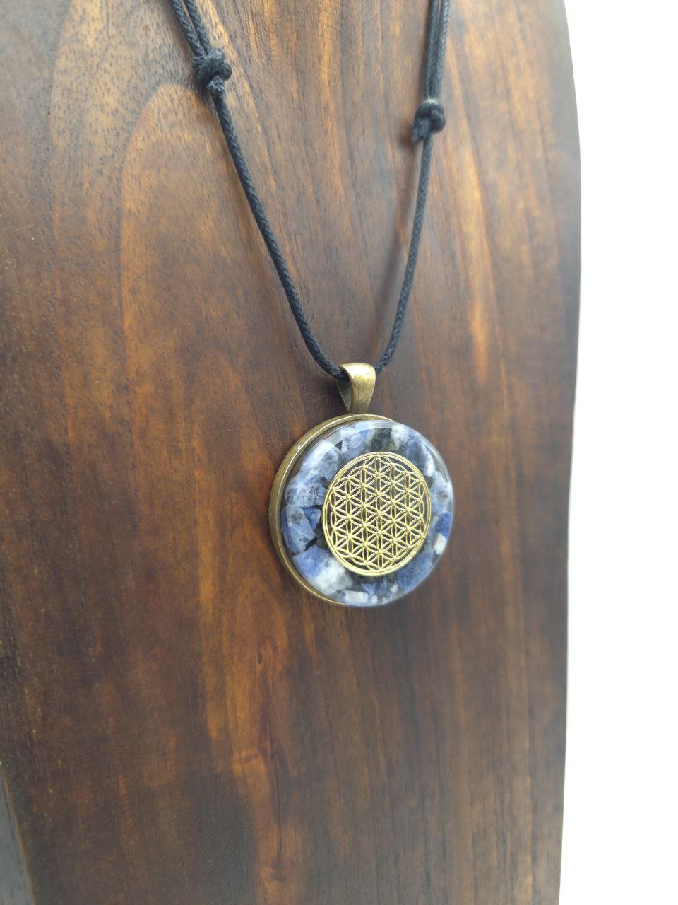 Orgonique Amulett, "Klarheit", Blume des Lebens